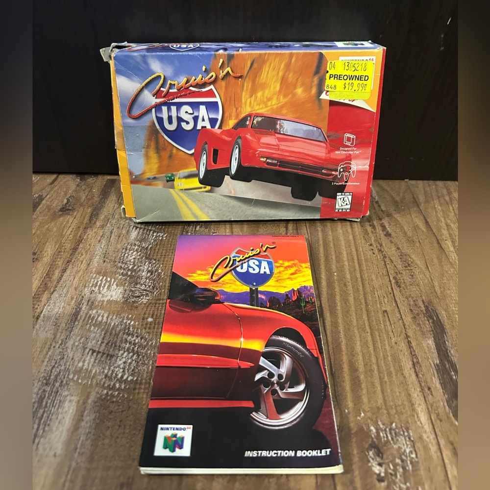 Cruis'n USA Nintendo 64 Game Box & Manual Only No Game